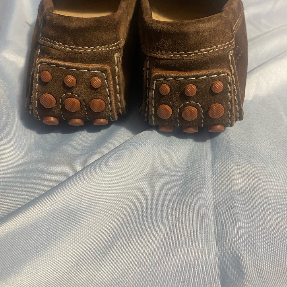 Ecco Brown Slip-On Loafers with Penny Strap - Picture 8 of 15